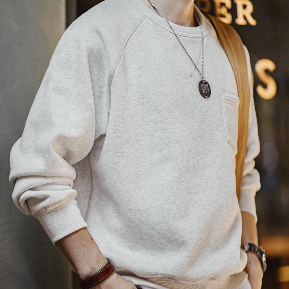 Maden Freizeit-Sweatshirt Herren dicker Fleece Pullover Sport