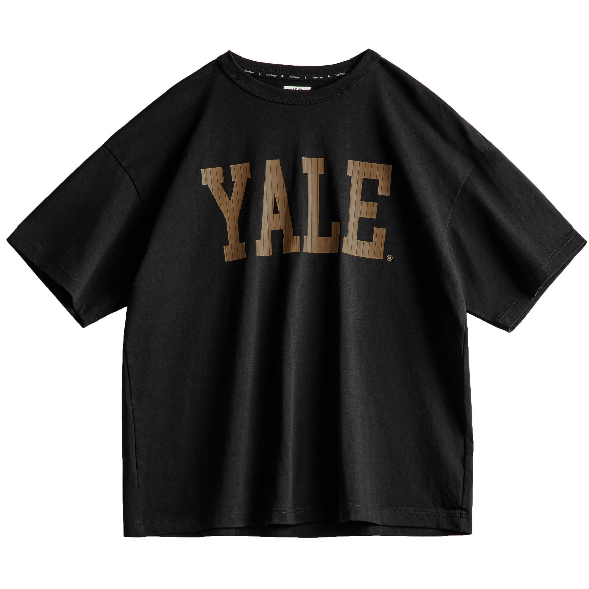 Áo thun cotton nặng in chữ vintage MADEN