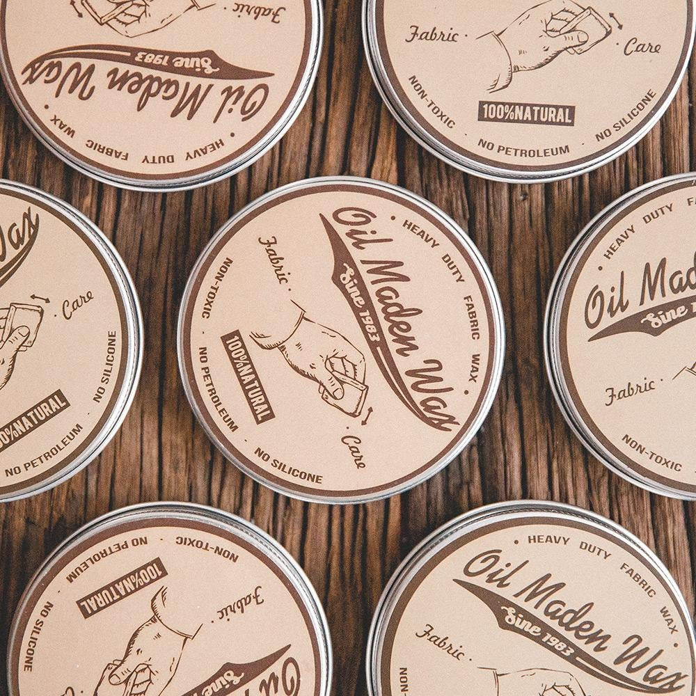 MADEN Wachspflege-Set für Jacken mit Bienenwachs Conditioner