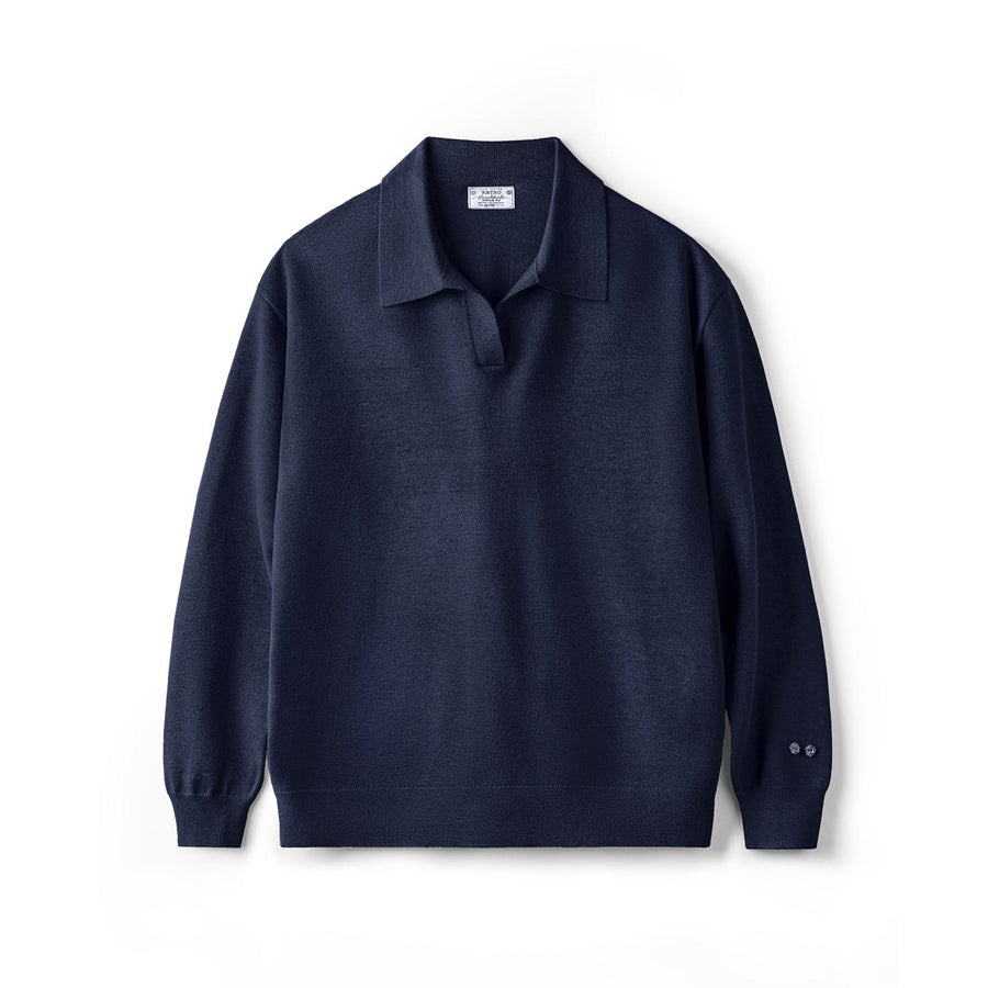 MADEN Men's Heavyweight Cotton Polo Sweatshirt