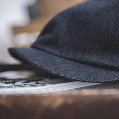 MADEN 13,5oz Denim Kurzschirm Flache Mütze