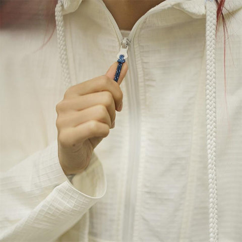 Chaqueta con capucha MADEN 'Pistacho' para mujer, suéter de medio cierre con tejido jacquard en forma de gofre, deportivo, manga larga, ajuste holgado, ropa activa #tejidoscontextura