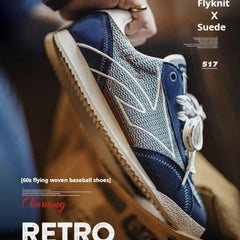 Zapatillas retro de malla con costuras MADEN