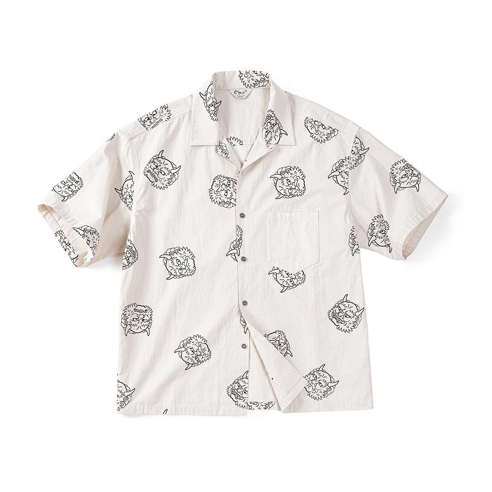Chemises rétro en lin pour homme MADEN, imprimées, 100 % coton, manches courtes, coupe ample, collection été 