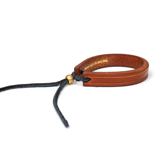 MADEN Vegetable-Tanned Leather Bracelet