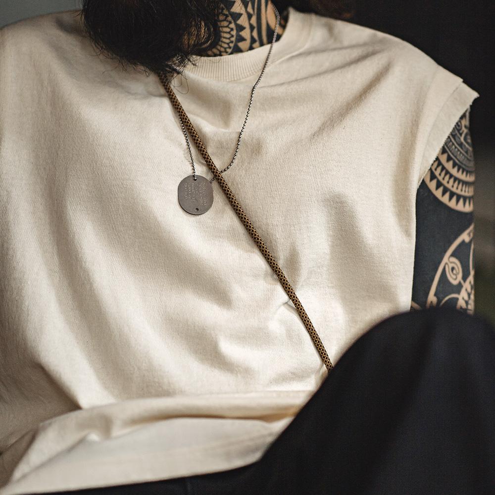 MADEN 100% Baumwolle Locker sitzendes Tanktop