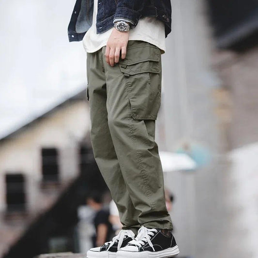 MADEN Men's Heavyweight Cotton Multi-Pockets Tactical Cargo Pants