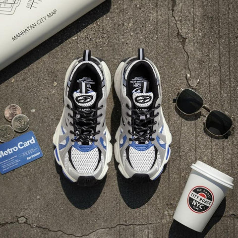 MADEN Retro Running Shoes Men Thick Sole Casual