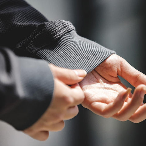 MADEN Damen-Kapuzenjacken mit Reißverschluss, Waffelrippbündchen, lässige Jacken, Harajuku-Sweatshirts, Mäntel mit halbhohem Stehkragen, Streetwear 