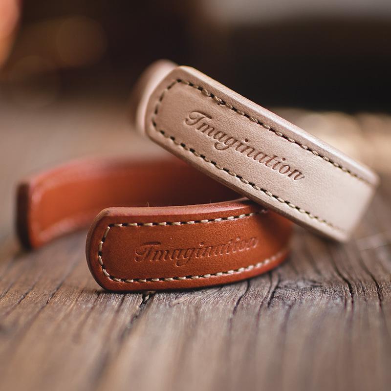 MADEN Vegetable-Tanned Genuine Leather Couple Bracelet