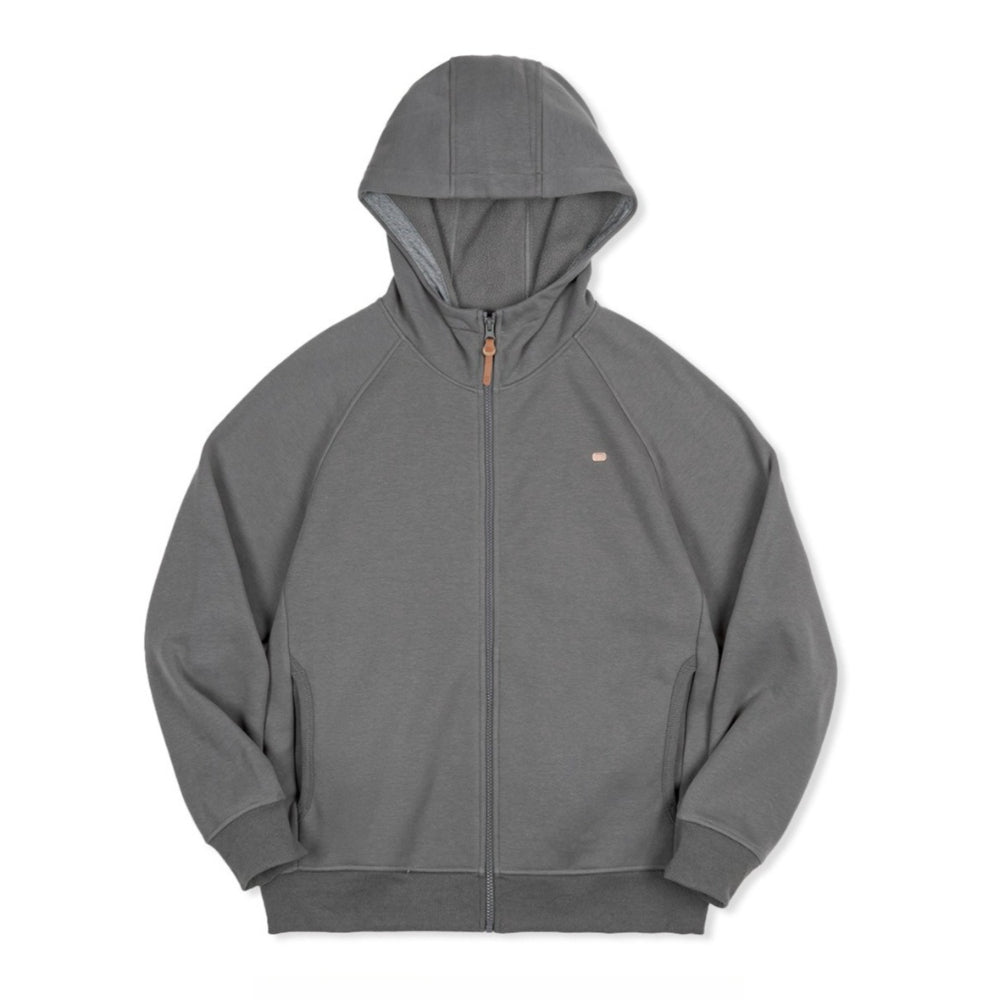 MADEN Grauer Kapuzenpullover – Polar Fleece