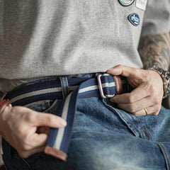 Cinturón de lona estilo preppy - Unisex MADEN