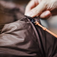 MADEN Herren Steppjacke aus schwerem Material mit Kapuze