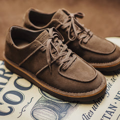 MADEN Herren Mokassin Wildleder Lederschuhe