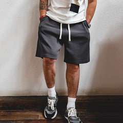Short Maden Casual 340g, épais, tricoté et brodé, style basketball, idéal pour l'été. 