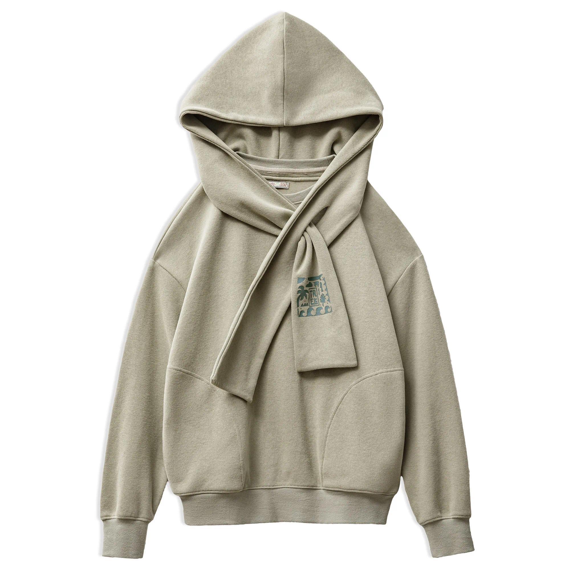 MADEN Cape-Hoodie für Damen mit TREK-Motiv, vielseitiger, lässiger Pullover, Herbst-Lagenjacke, Streetwear-Sweatshirt 