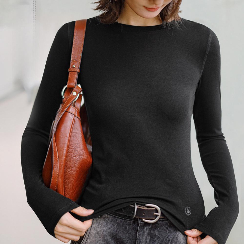 MADEN Knitted Slim Fit Long Sleeve Tee