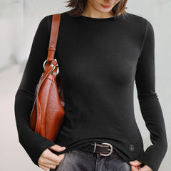 MADEN Knitted Slim Fit Long Sleeve Tee
