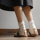 Giày sneaker da trắng tối giản retro MADEN cổ thấp thumbnail