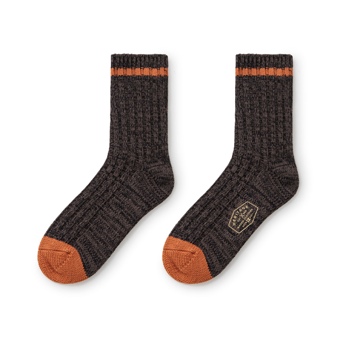 MADEN Schwere Baumwoll Rippsocken für Herren