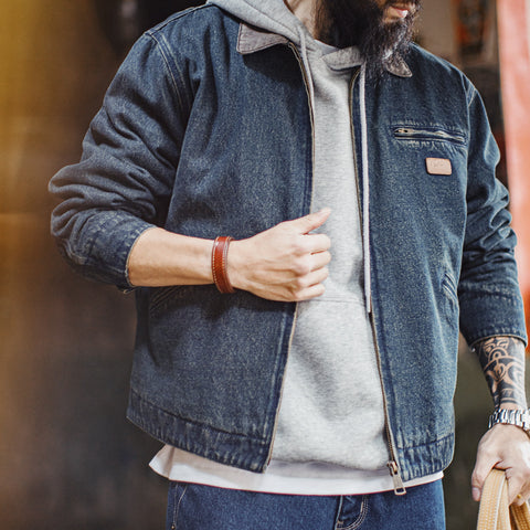 MADEN Detroit Jacket - Washed Denim
