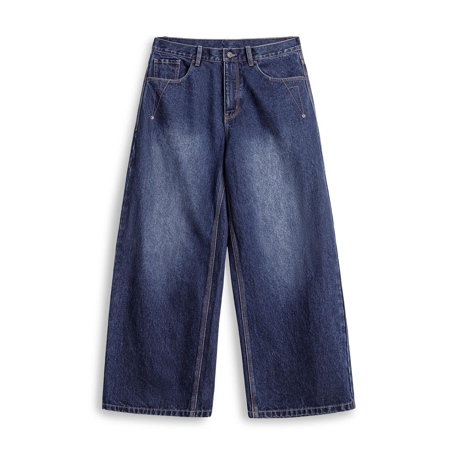 Jeans de trabajo retro MADEN, pantalones casuales de pierna recta