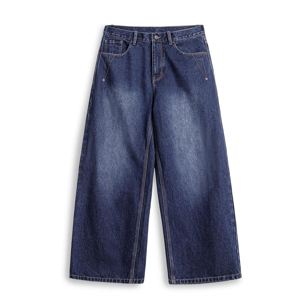 Jeans de trabajo retro MADEN, pantalones casuales de pierna recta