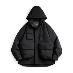 Chaqueta con capucha para exteriores MADEN – impermeable y reflectante