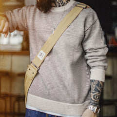 MADEN Strickpullover mit Rundhalsausschnitt