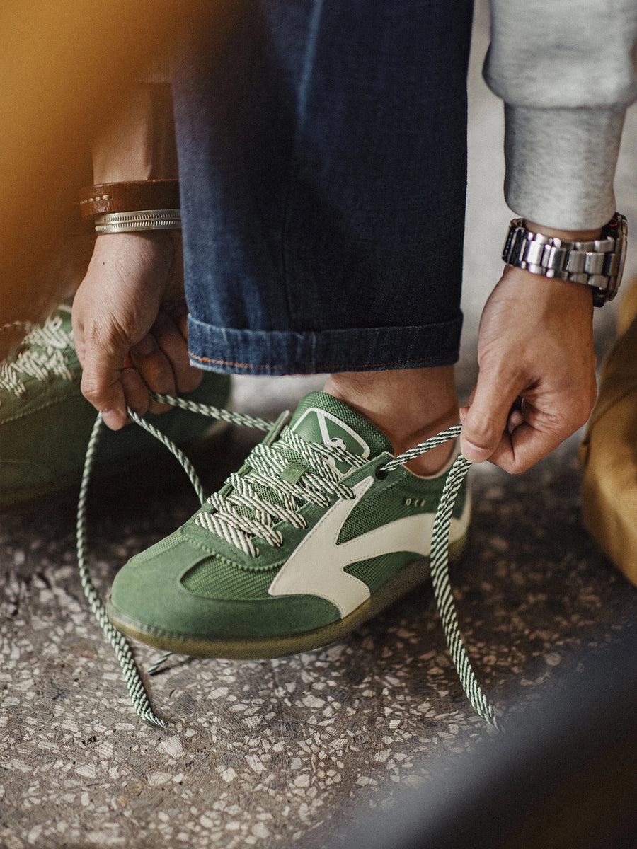 MADEN Arrow German Trainers Shoes - Green
