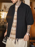 MADEN Men's Linen-Look Old Money Relaxed Coach Jacket thumbnail