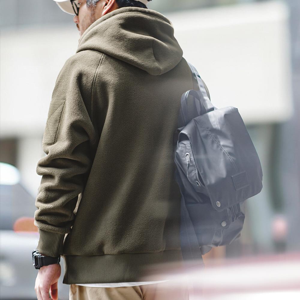 Sudadera polar con capucha de peso pesado MADEN