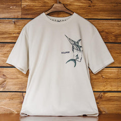 MADEN Cotton 100% Graphic T-shirt | Men's Loose‑Fit Retro Creative Print White Tee Casual  Ribbed Crewneck #cottontee