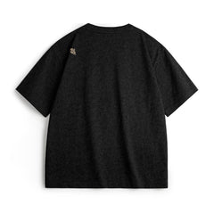 Camiseta de algodón pesado con bordado Thunderbird para hombre MADEN