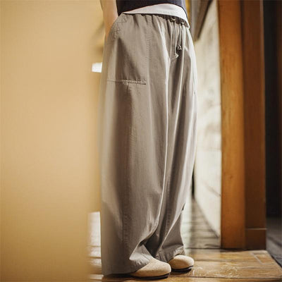 MADEN Casual Balloon Pants | Wide-Leg Baggy Trousers