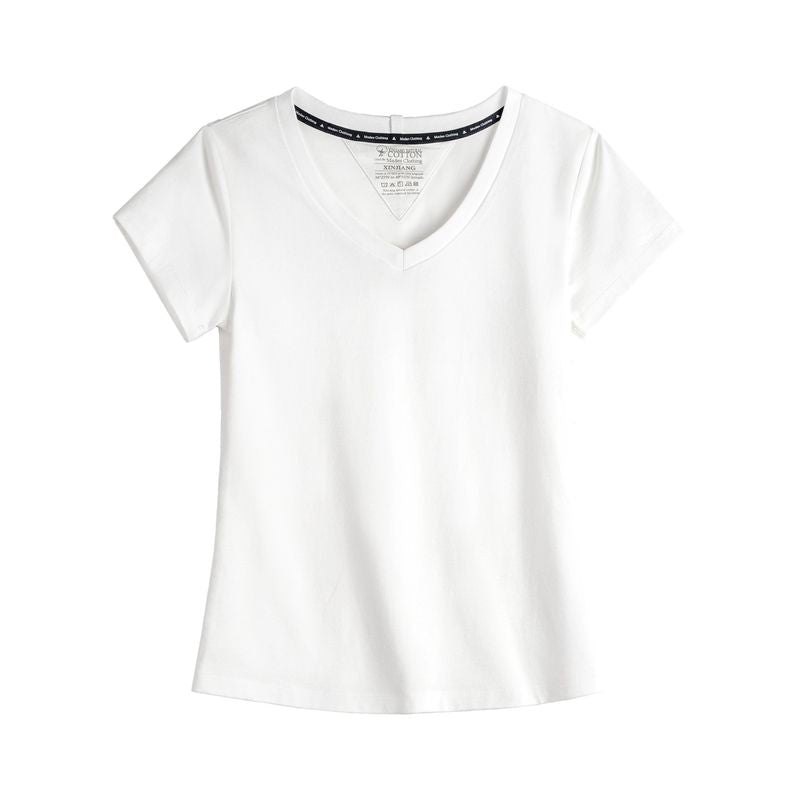 MADEN Damen V-Ausschnitt Slim Fit Strickshirt