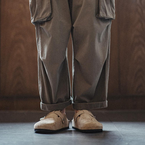 MADEN Illustration Mules – Closed-Toe Cork Slides, Comfortable Everyday Wear