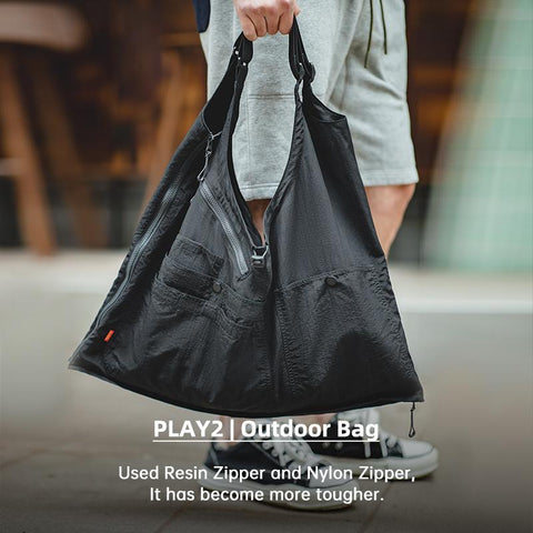 Chaleco de trabajo sin mangas con múltiples bolsillos de uso dual Maden, bolsa tipo chaleco de gran tamaño disponible como bolso de gran capacidad