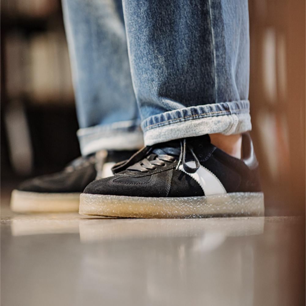 MADEN Herren Retro Sneakers mit grober Sohle aus Wildleder