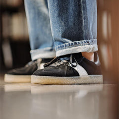 MADEN Herren Retro Sneakers mit grober Sohle aus Wildleder