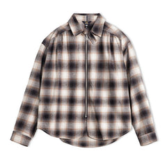 Shacket a cuadros con cremallera - 100% algodón MADEN
