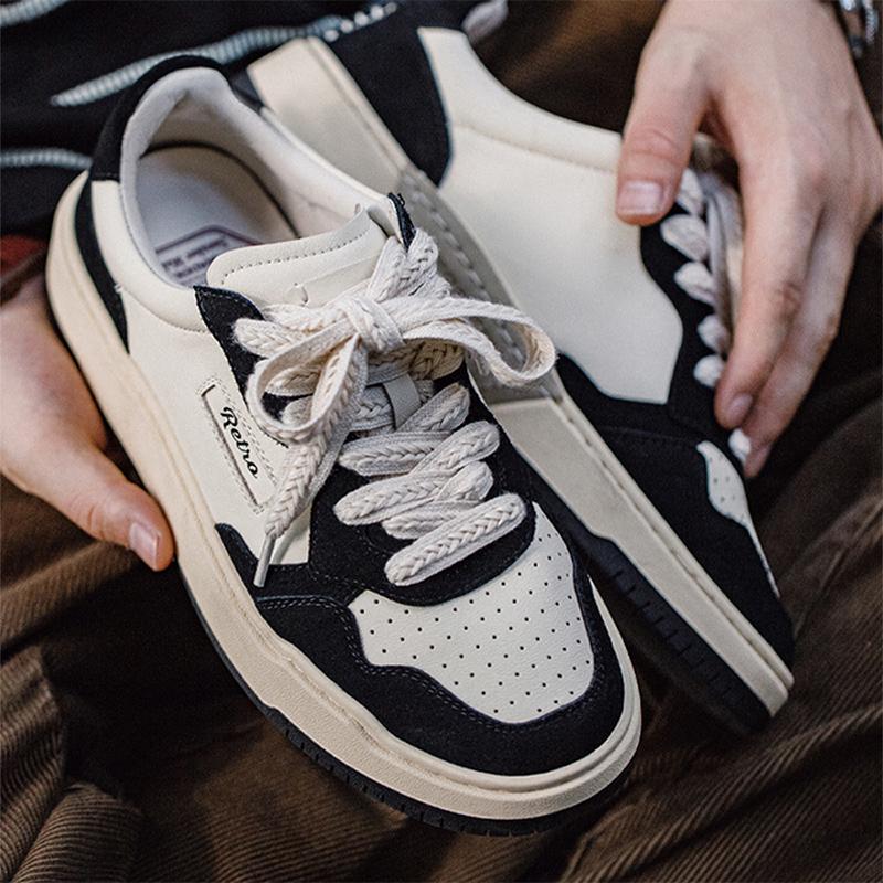 MADEN Herren Color-Block Low-Top Canvas Sneaker