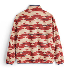 MADEN Navajo Fleece Jacke mit Reißverschluss