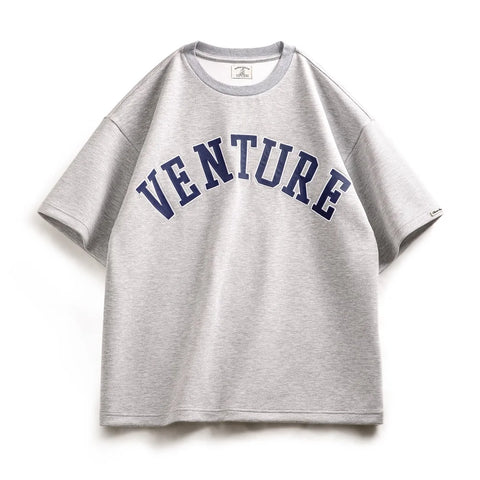 MADEN New Retro Layer Letter Embroidery T-shirt Loose 320g/m² Heavyweight Round Neck Short-sleeved for Men's Summer