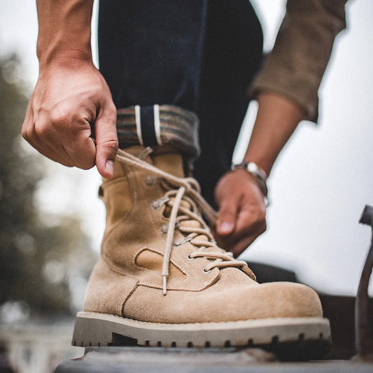 Botas tácticas de combate de media a alta caña MADEN