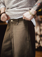 MADEN Brown Long Regular Casual Trousers Category Pants image 3 thumbnail