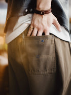 MADEN Brown Long Regular Casual Trousers Category Pants image 4 thumbnail