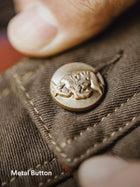 MADEN Brown Long Regular Casual Trousers Category Pants image 6 thumbnail