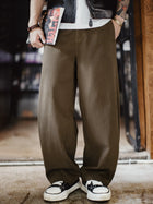 MADEN Brown Long Regular Casual Trousers Category Pants image 12 thumbnail