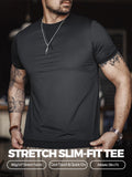 MADEN Men's Stretch Slim Fit Short Sleeve T-Shirt selected product image
